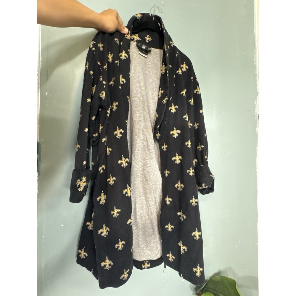 Cardigan  NFL New Orleans Saints Women's Black Gold pullover Size S